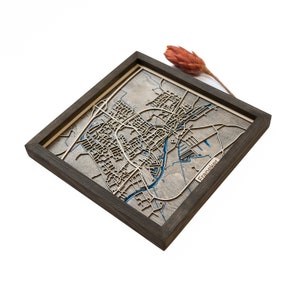 Franeker : carte | Bois et époxy