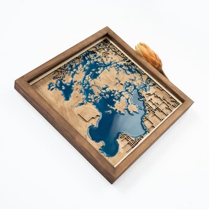 Lake of the Woods Map | Wood and Epoxy