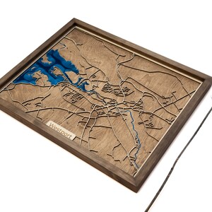 Westport Map | Wood and Epoxy
