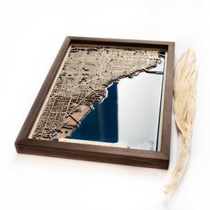 Coral Gables Map | Wood and Epoxy