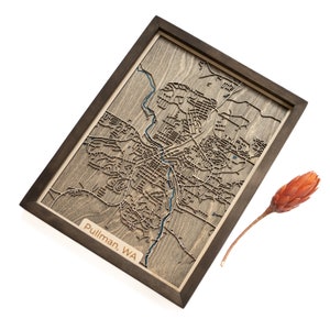 Carte Pullman | Bois et époxy