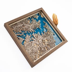 .Sydney Holz Landkarte | Holz und Epoxydharz