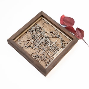 Kyoto Map | Wood and Epoxy