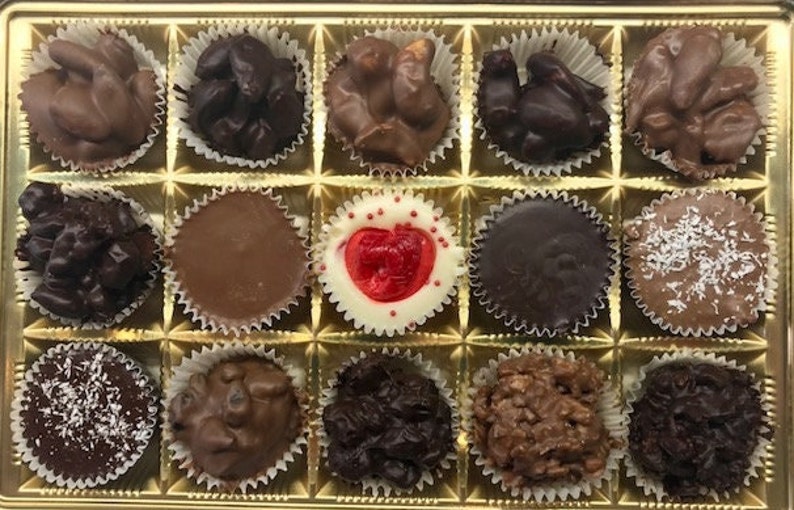 Assorted Hand Dipped Belgian Chocolates 1 Pound Etsy