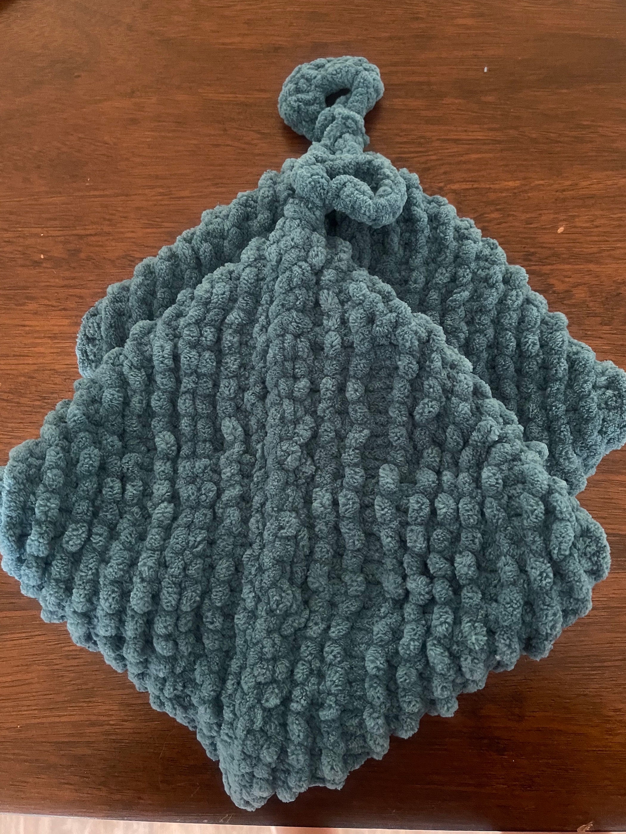 Double Lined Hand Knit Pot Holder Set of 2 Etsy