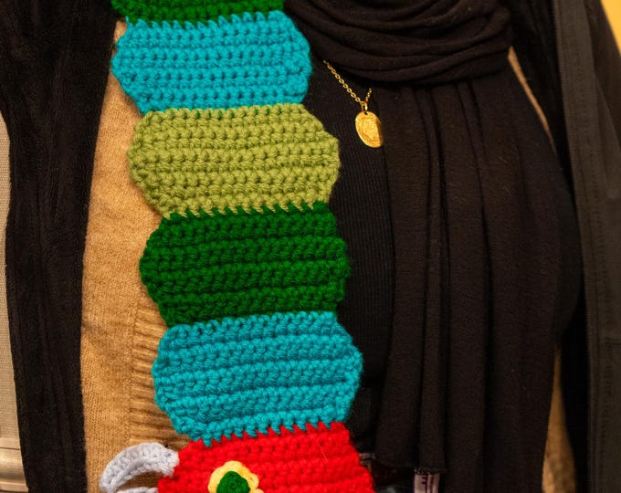 the-very-hungry-caterpillar-scarf-crocheted-etsy