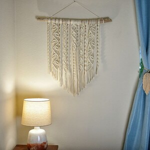 handmade macrame wall hanging, hanging art, bohemian wall art
