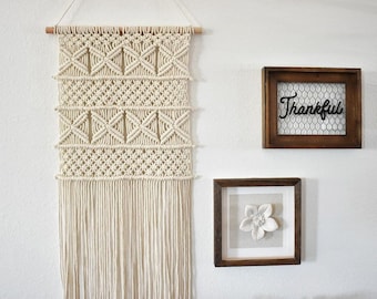 Macrame Wall hanging, Macrame tapestry, Woven Wall Hanging,  Modern Macrame, Macrame Decor, Fiber Wall Art, Geometric Macrame, Boho Chic