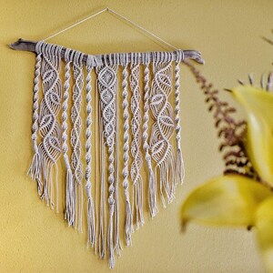 handmade macrame wall hanging, hanging art, bohemian wall art