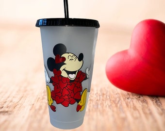 Clear "Mickey Valentine" Cold Cup