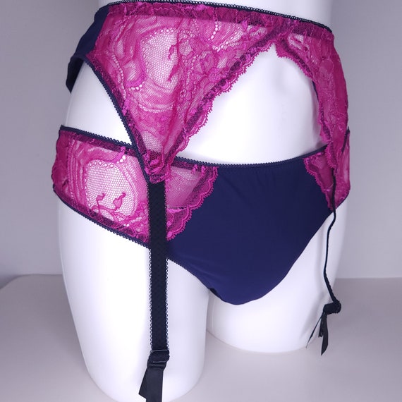 crossdresser garter belt Crossdresser Matching Lingerie Sets, Men's Purple Garter Belt. Sissy  Lingerie for Men
