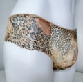 Sissy Mesh Panties for Men in Brown Cheetah print
