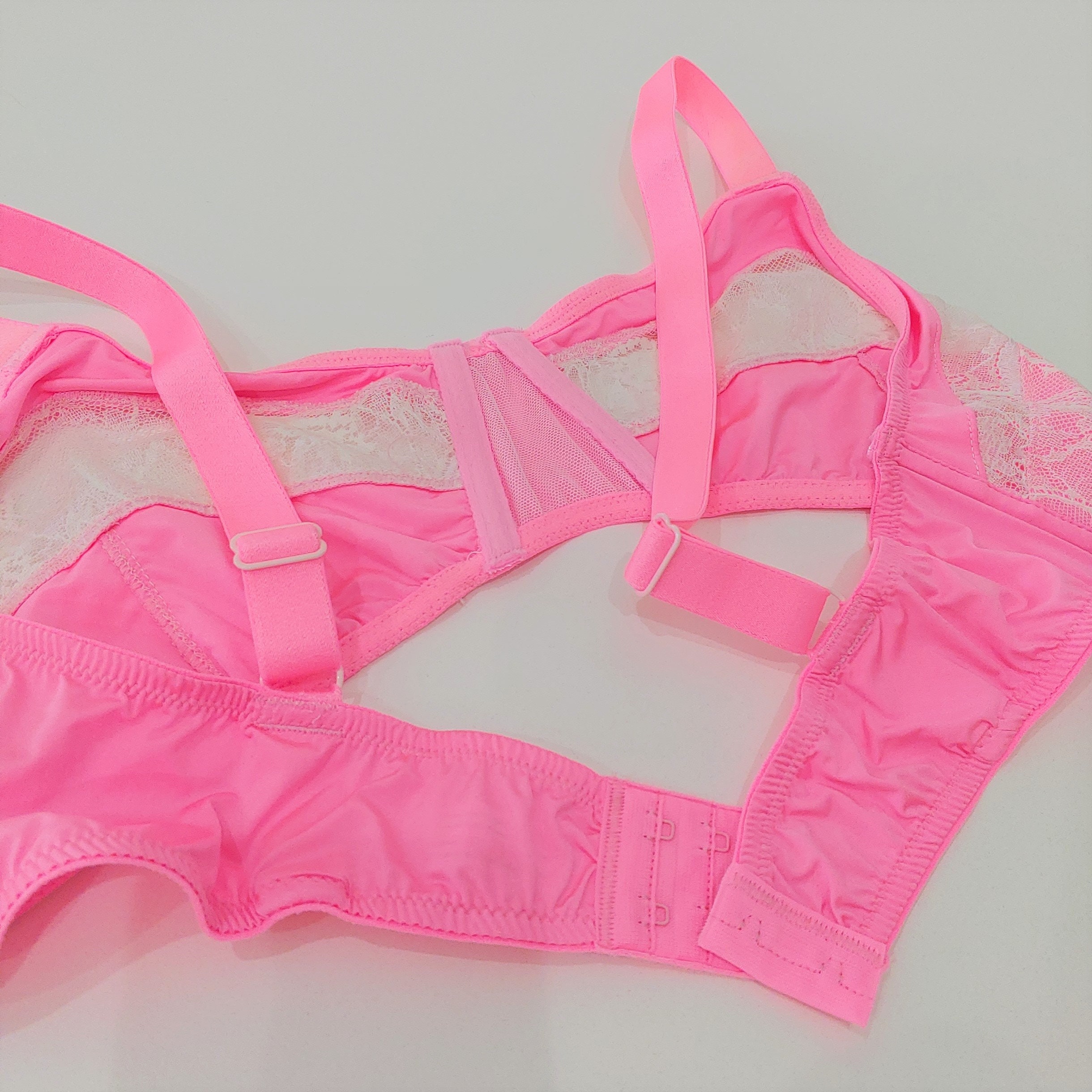 Neon Pink Flat Chest Bra for Men. AA Training Bra. Sissy Men Lingerie Set.  Perfect Fit. Quality Men Underwear. -  Singapore