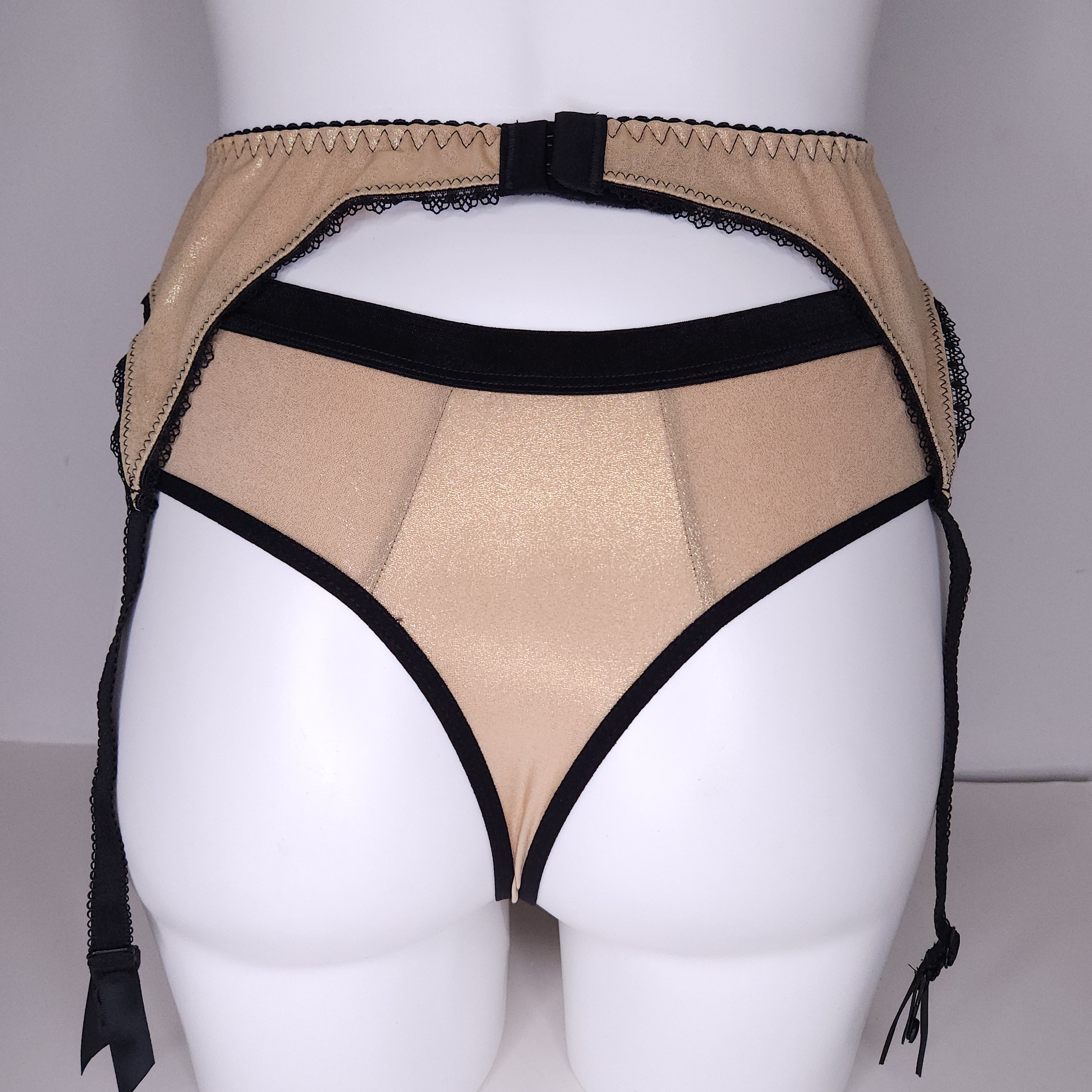 Black Sissy Garter Belt. Golden Smooth Sissy Lingerie for Men. Crossdresser  Matching Lingerie. - Etsy