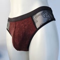 Brown Male Panties With a Pouch. Small and Extra Large Crossdresser Lingerie.