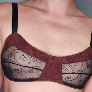 Crossdresser lingerie bra for men. AA sissy fitted training bra. Femboy lingerie.