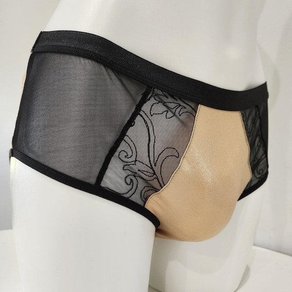 Nylon Sissy Panties for Men Briefs Underwear