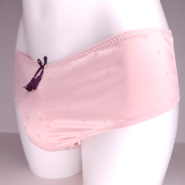 Light Pink Satin Panties for Crossdressing Men. Male Pink Lingerie. Ultra Soft and Durable.  Extra Plus Sizes too.