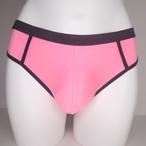 Silky soft thongs for men. Pink gay thongs. Men&#39;s lingerie.