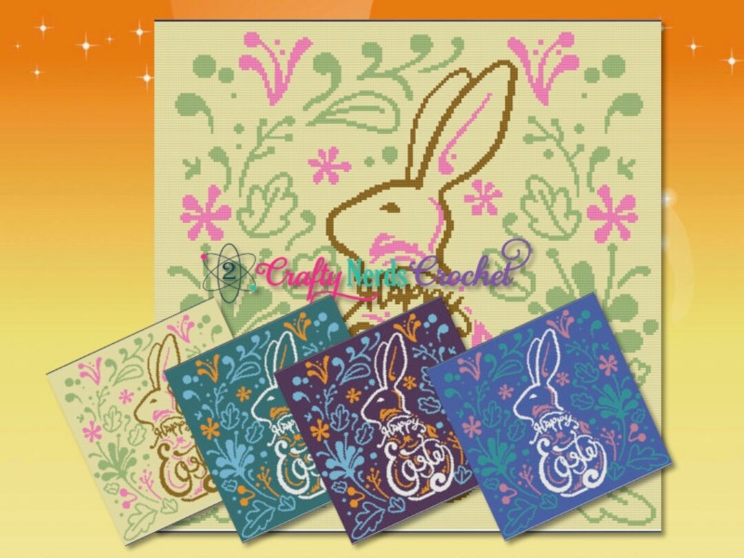 Happy Easter Bunny Graph With SC and TSS Written, Happy Easter Graphgan ...