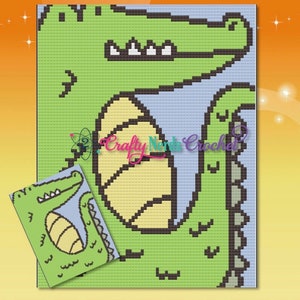 Alligator Pattern Graph With MiniC2C Written, Alligator Graphgan, Alligator Blanket Pattern, Alligator Crochet Pattern, Alligator Pattern