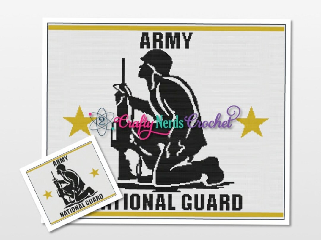Army National Guard Landscape Pattern Graph With Single Crochet Written ...