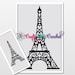 Eiffel Tower Paris Love Pattern Graph With Single Crochet Written ...