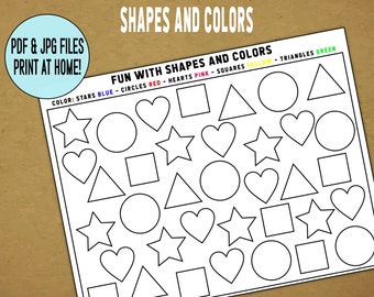 PRINTABLE: Fun with Shapes and Colors!