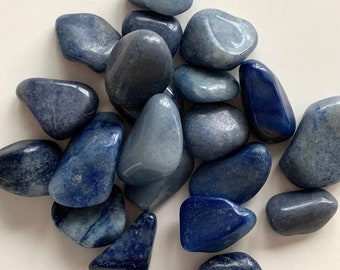 Tumbled Blue Quartz — 1 Stone, Grade “A”