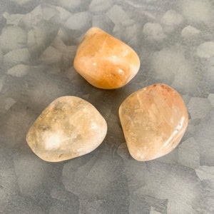 Tumbled Citrine — 1 Medium Stone, Grade “A”