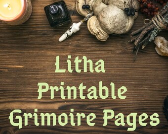 Litha Printable Grimoire Pages