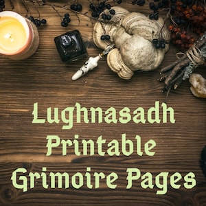 Lughnasadh Printable Grimoire Pages