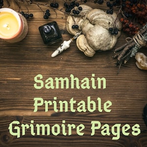Samhain Printable Grimoire Pages