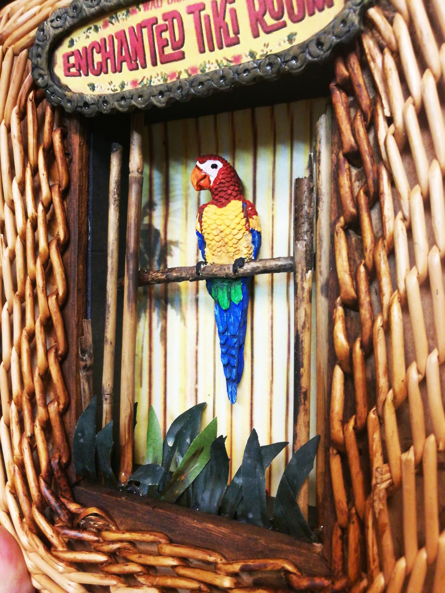 Disney themed ENCHANTED TIKI ROOM Parrot 3D Shadowbox Etsy