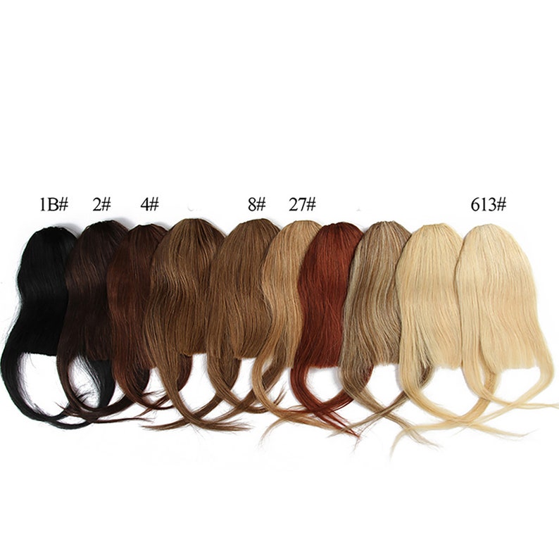 Human Hair Bangs Hair Extensions Frontal Bang HairpiecesClip Etsy