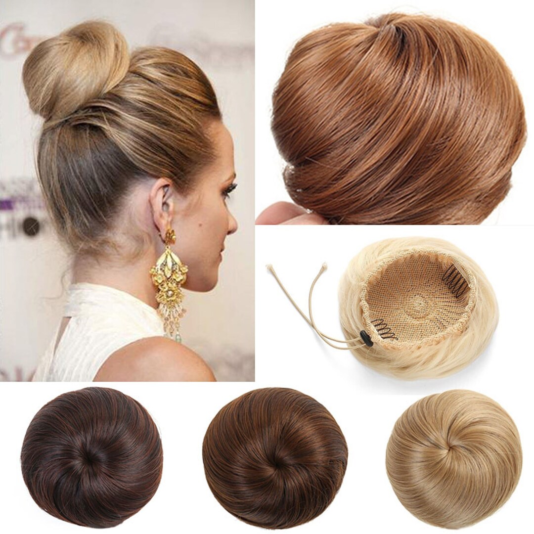 Round Bun Small Hair Extension Hair Accessories for Girls Etsy