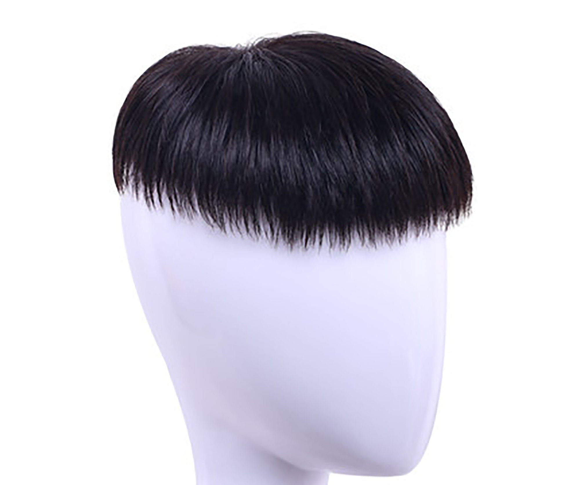 100% Real Human Hair Clip in Hair Toppers With Bang - Etsy 100% Real Human Hair Clip in Hair Toppers With Bang - Etsy