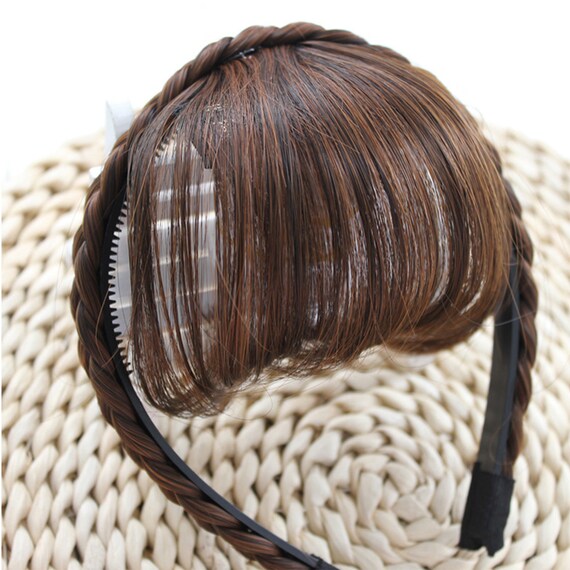4 Color Braid Headband Wig Bangs PieceHair Hoop JewelryBlack Etsy