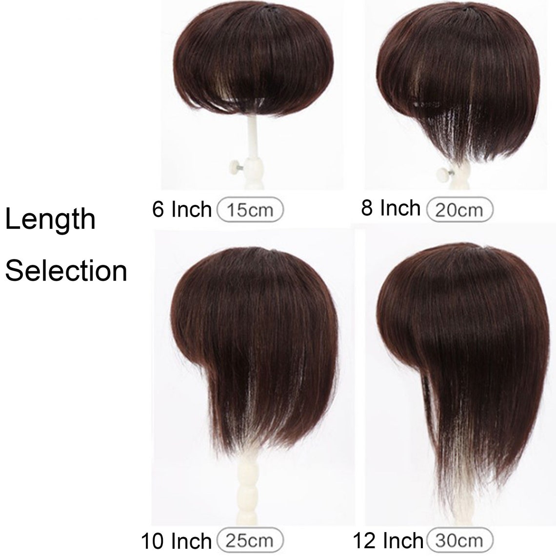 100 Real Human Hair Extension Toupee Topperclip in Hair Etsy Canada