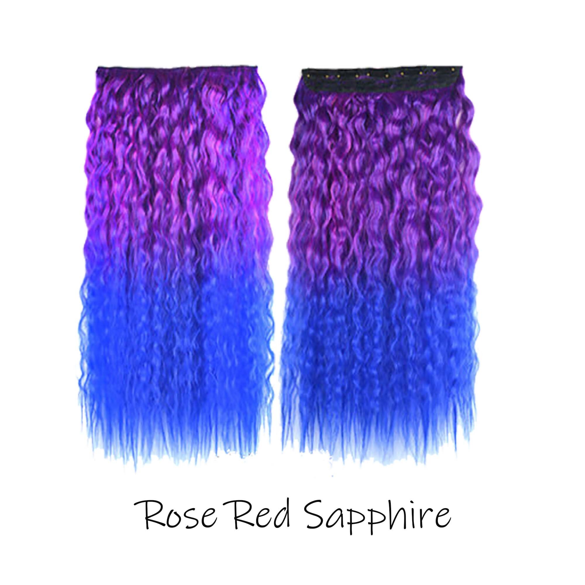 6 Color Long Corn Wave Clip in Hairpiecesreal Human Hair Etsy