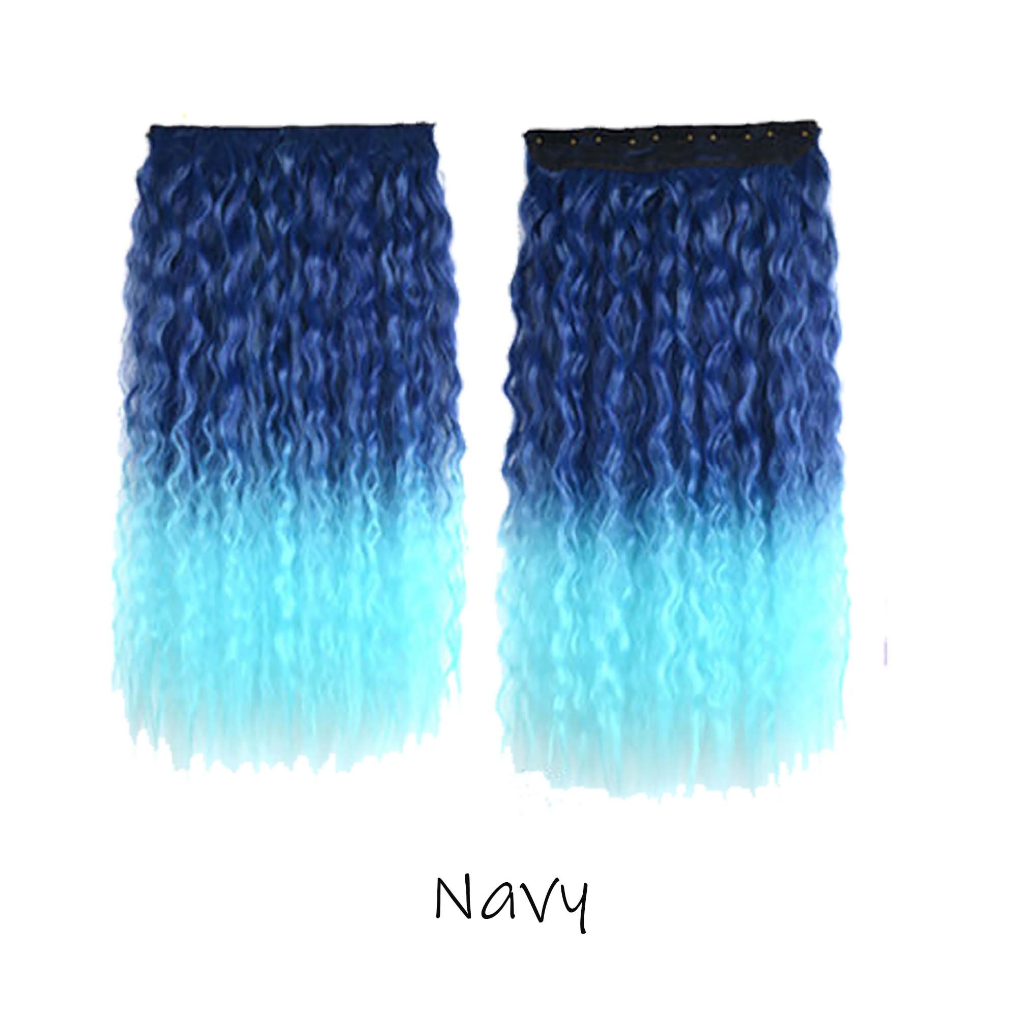 6 Color Long Corn Wave Clip in Hairpiecesreal Human Hair Etsy