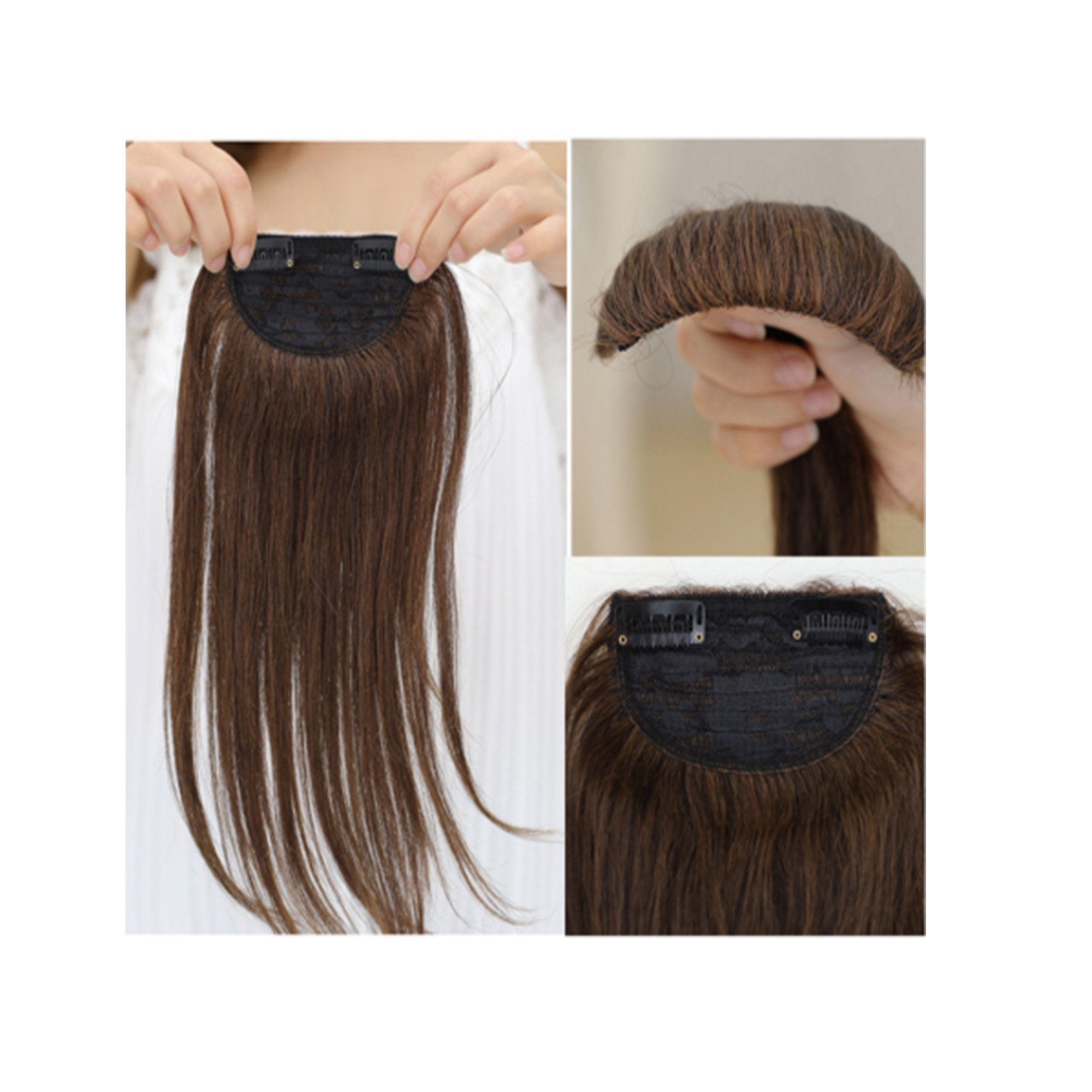 Wig Head Top Hair Clipreal Hair Pad Fashion Wig Hair - Etsy Wig Head Top Hair Clipreal Hair Pad Fashion Wig Hair - Etsy