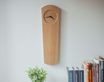 handcrafted wood wall clock