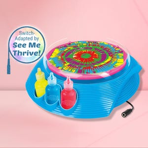 Switch-adapted Scented Spin Art, Brand New, Special Needs, Limited Mobility, Disability (Price includes Shipping)