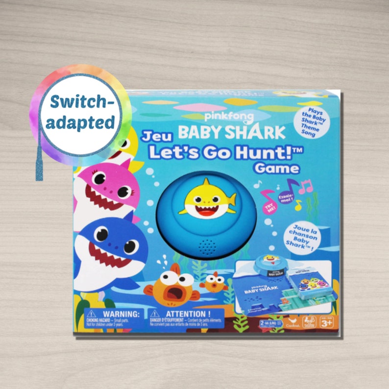 Switch adapted Baby Shark Card Game Toy Special Needs Etsy