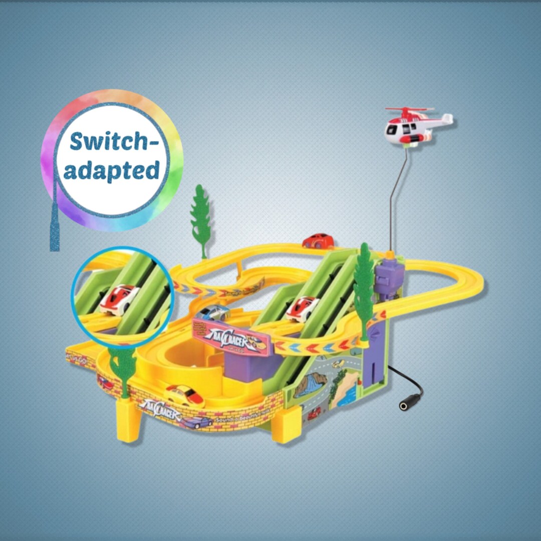 Switchadapted Track Racer Playset, Special Needs, Limited Mobility