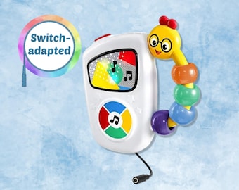 Switch-adapted Mini Toy MP3 Player, Brand New, Special Needs, Limited Mobility, Disability (Price includes Shipping)