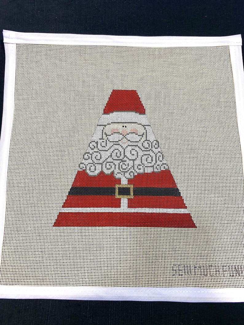 Modern Santa Needlepoint Canvas