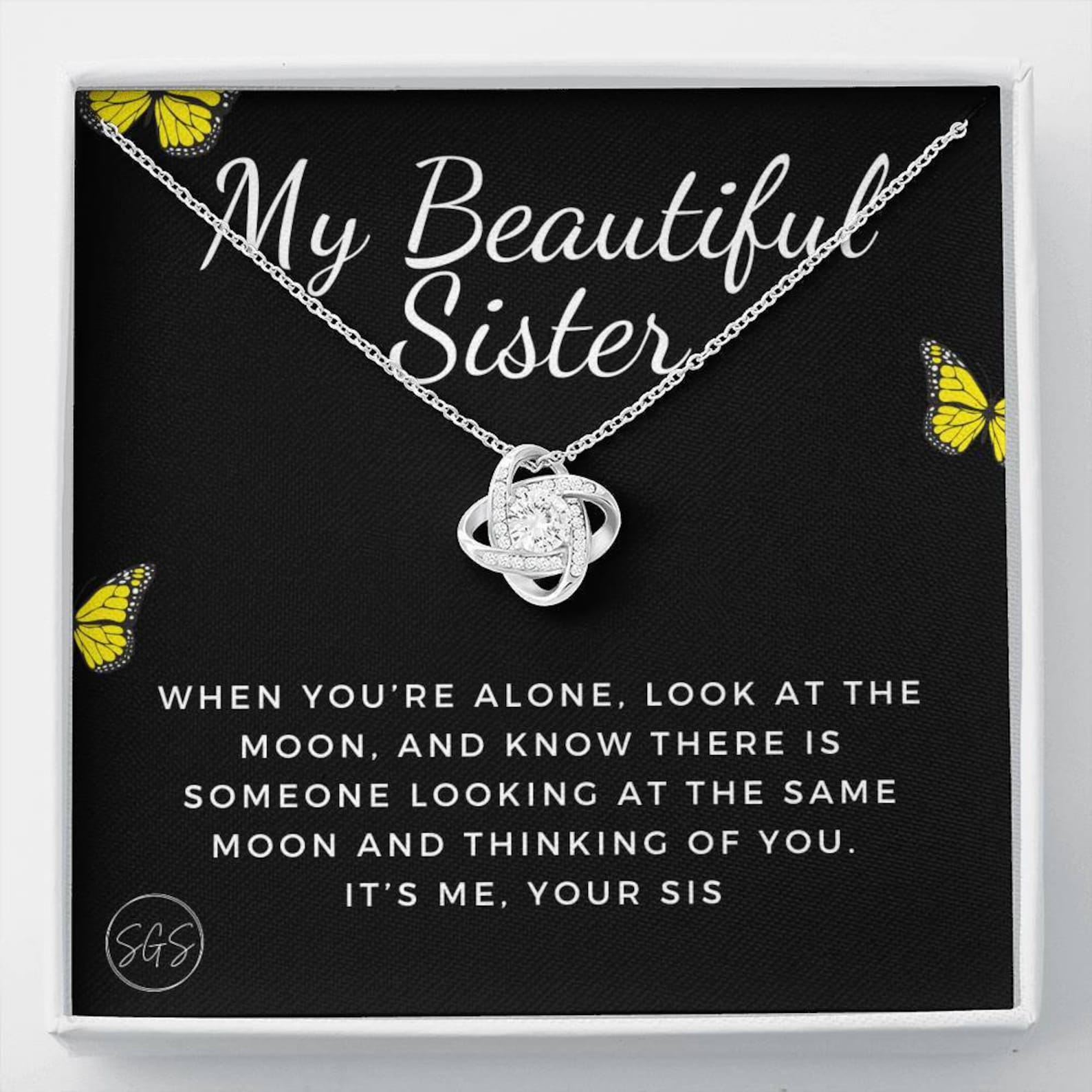 To My Beautiful Sister Thinking of You Sister Gift Sister  Etsy