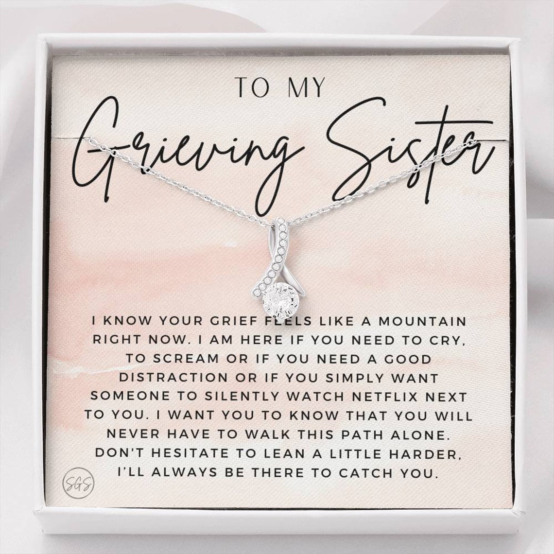 Sympathy Gift for Grieving Sister Grief Present Etsy